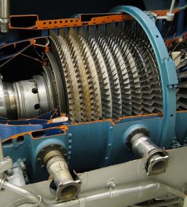 side cut view of axial compressor